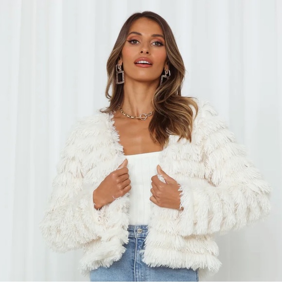 Hello Molly Jackets & Blazers - Shake It Out Jacket White